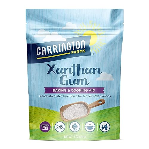 Carrington Farms Xanthan Gum - Non-GMO, Gluten-Free, Zero Calories & Vegan - 5oz - Keto-Friendly Thickener & Binder for Gluten-Free Baking, Smoothies