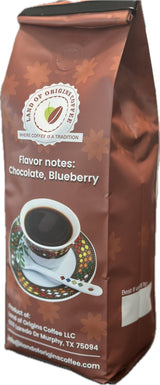 Land of Origins Coffee LLC Ethiopian Harrar Coffee, Medium Roast GROUND Coffee - 12 oz (Pack of 1)