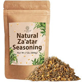 Za'atar Seasoning 7 Oz | Mediterranean Spice Blend | Natural Zaatar Spice Mix with Marjoram, Sesame, Sumac and Thyme | Authentic & Nutritious Za'tar