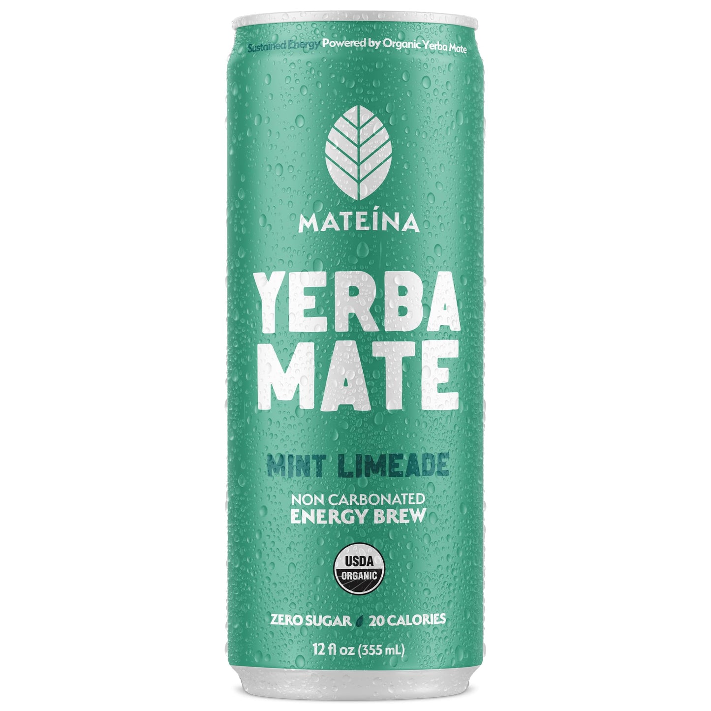 Mateina Organic Mint Limeade Yerba Mate, 12 FZ
