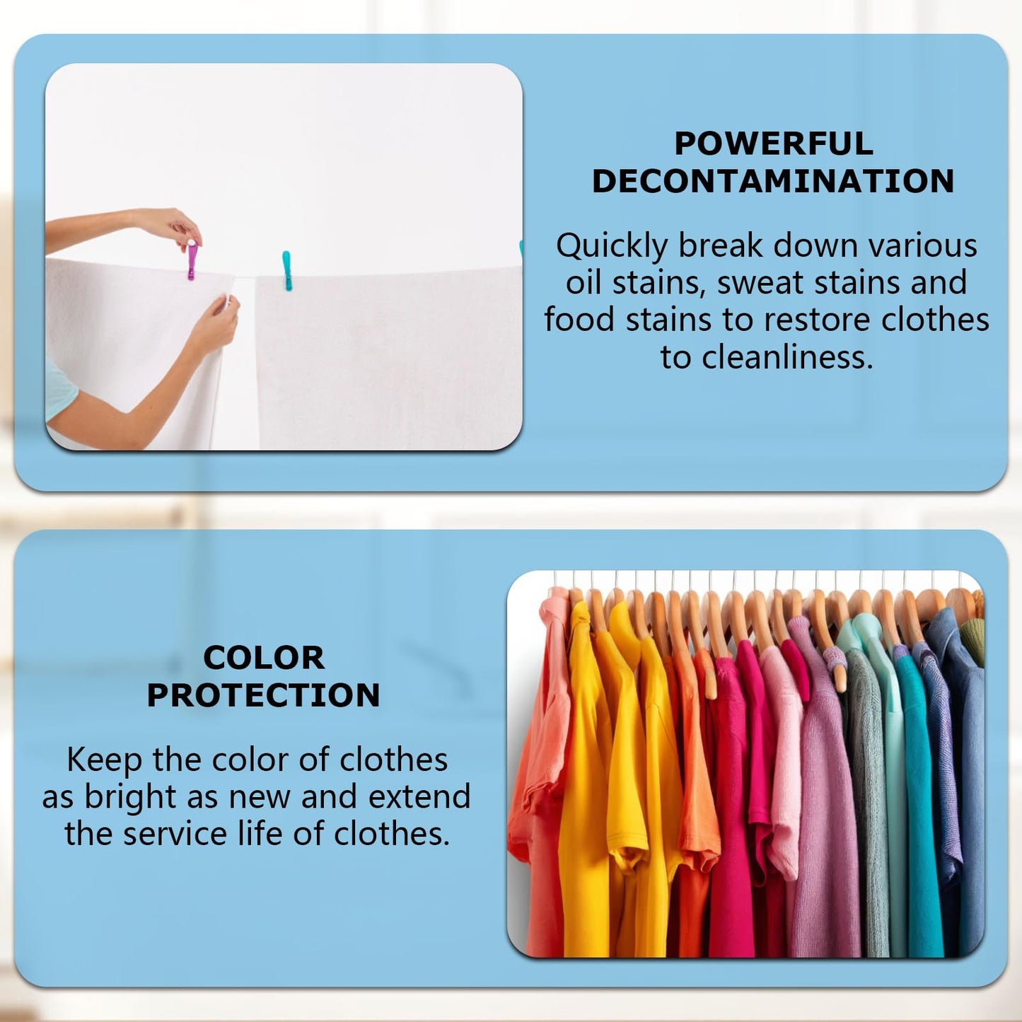 2 PCS Oxygen Laundry Powder,Hyper Concentrated Strong Stain Remover Powder,for Everyday Fabrics,Stain Remover for Clothes Laundry, Lifts Tough Stains