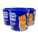 Rovira Export Sodas Classic Soda Crackers Family Size Foil Fresh Packs, 21 Ounce (Pack of 3)