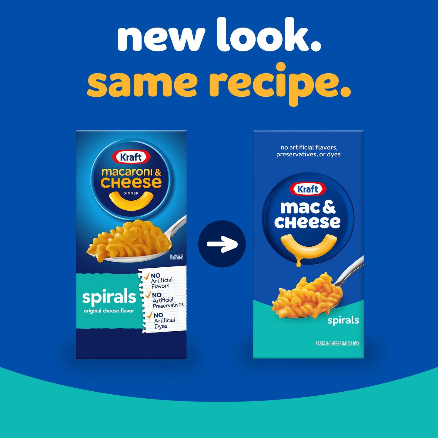 Kraft Spirals Mac and Cheese, 1 Box, for Easy Dinner or Dinner Sides, Original Flavor, No Artificial Flavors, Preservatives or Dyes, 5.5 oz