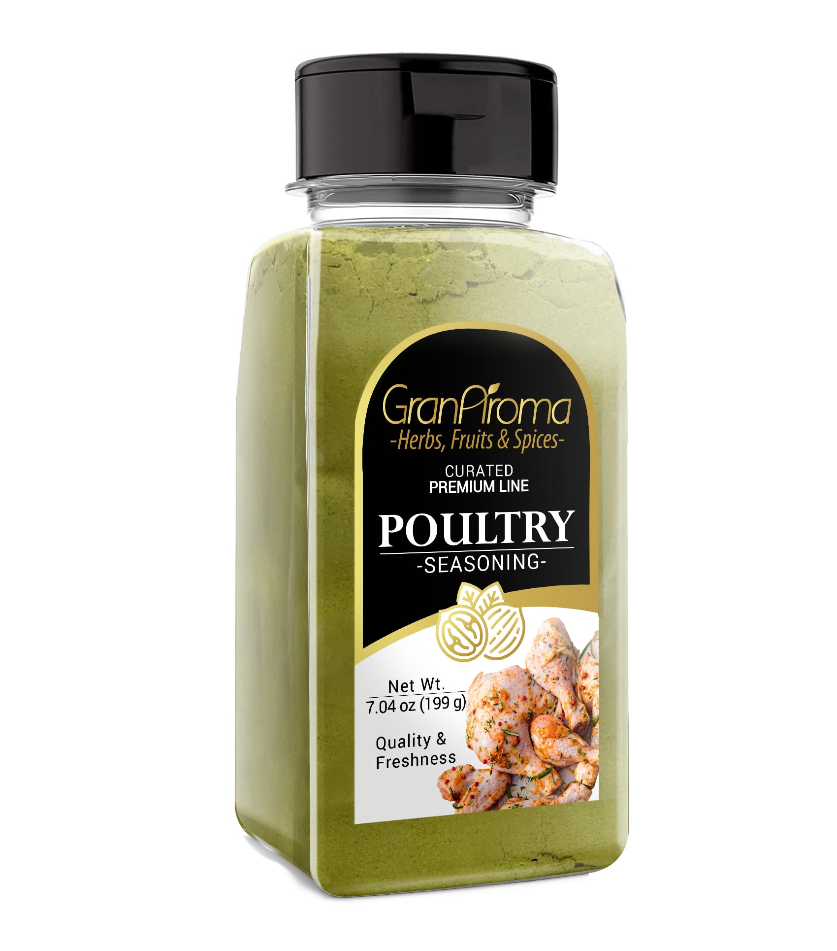 GranAroma Poultry Seasoning, 7 oz, Chicken & Turkey Seasoning, Flavorful, Marinades & Dry Rubs