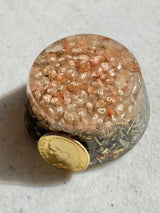 Himalayan Sea Salt Orgone Generator Energy Accumulator 528Hz/7.83Hz/Advance Harmonics Many Beautiful Ingredients and Colors! (Himalayan Sea Salt)