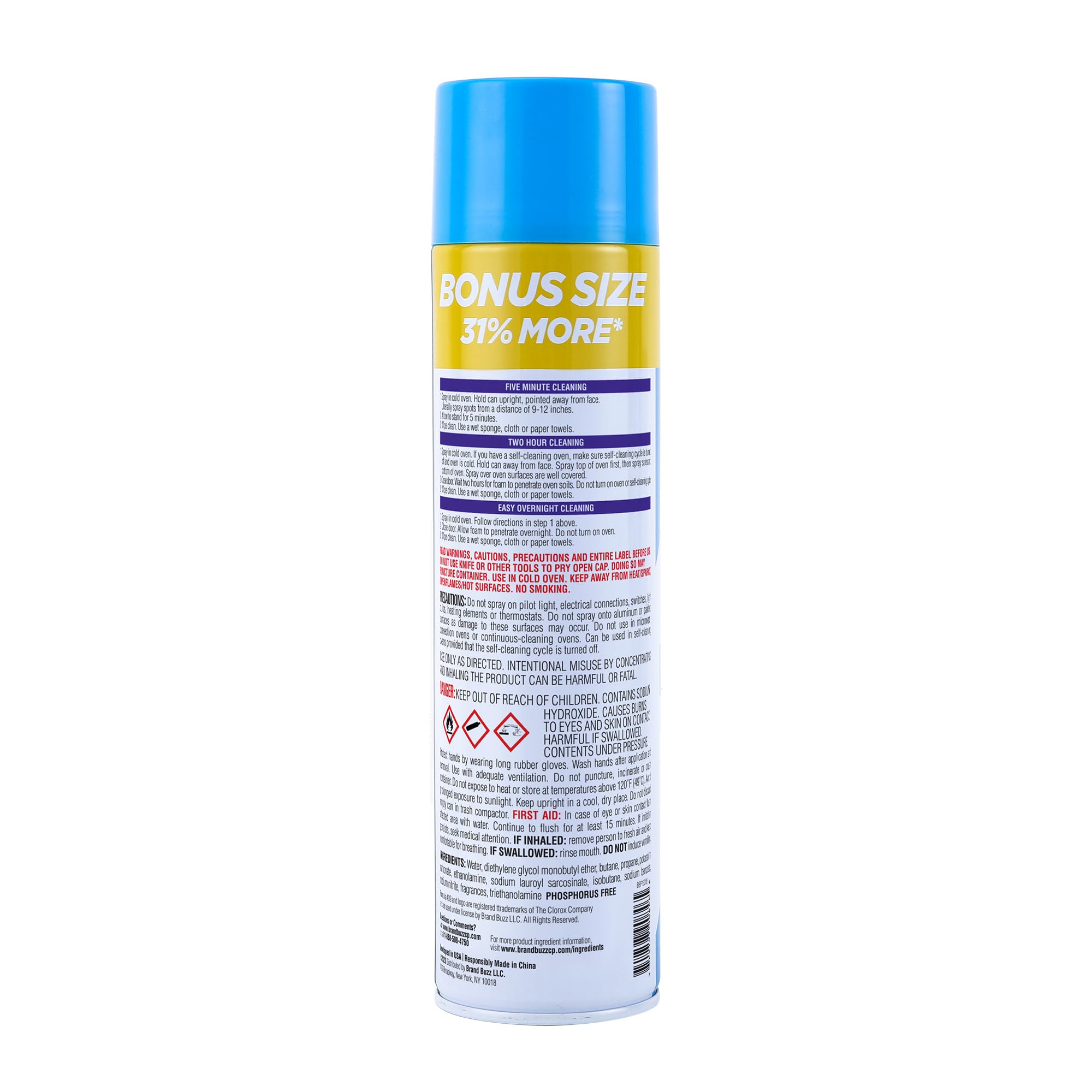 409 Fume Free Oven Cleaner 19oz Aerosol, Fresh Scent, Cuts Through Grease & Grime on Contact, A Powerful Clean You Can Trust, Fresh Scent, 19 Oz |