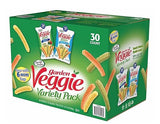 Sensible Portions Garden Veggie Snack Straws Shape Chips Variety Pack, 30 Count