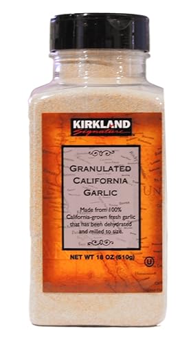Kirkland Signature - Spices and Herbs - 14.5 Ounce Bottle - Pack of 2 (Granulated California Garlic)