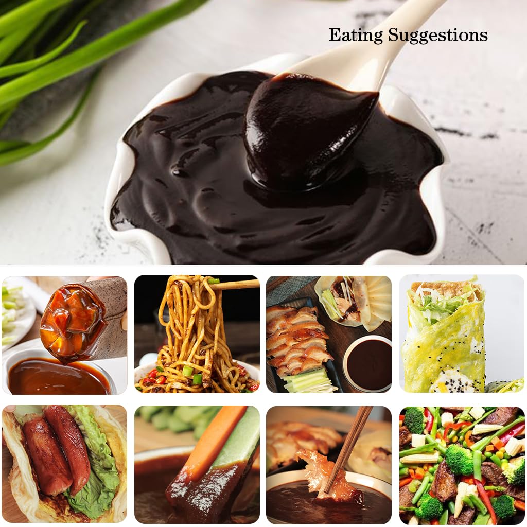 JLecker Sweet Bean Sauce Tianmian Sauce, Chinese Special Sweet Flour Sauce, Vegetarian Sweet Wheat Paste, Tian Mian Jiang, ???, 300g/10.58oz (1