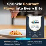 Baja Gold Signature Mineral Sea Salt - Recommended by Gary Brecka - Organic Natural Grain Salt for Cooking & Baking | Low Sodium, Authentic Baja Salt