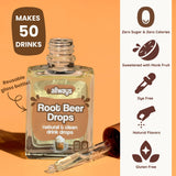 Allways Drops Natural Root Beer Water Flavoring Enhancer | Sugar-Free, Zero Calories, Monk Fruit Sweetened | Sustainable Glass Bottle | Kids & Adults