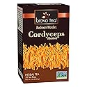 Bravo Tea Cordyceps Mushroom Herbal Tea, Caffeine Free 20 Tea Bags