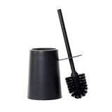 Toilet Brush and Holder,Dirt-Resistant and Durable Black Nylon Bristles,Toilet Bowl Brush with Waterproof Handle, Bathroom Deep Cleaning Tool (Black)