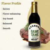 ALLEGRO The Marinate Everything Marinades, Perfect for Meat & Veggies, Grilling, Roasting & Cooking, Kosher & Gluten-Free, Game Tame, 12.7 oz