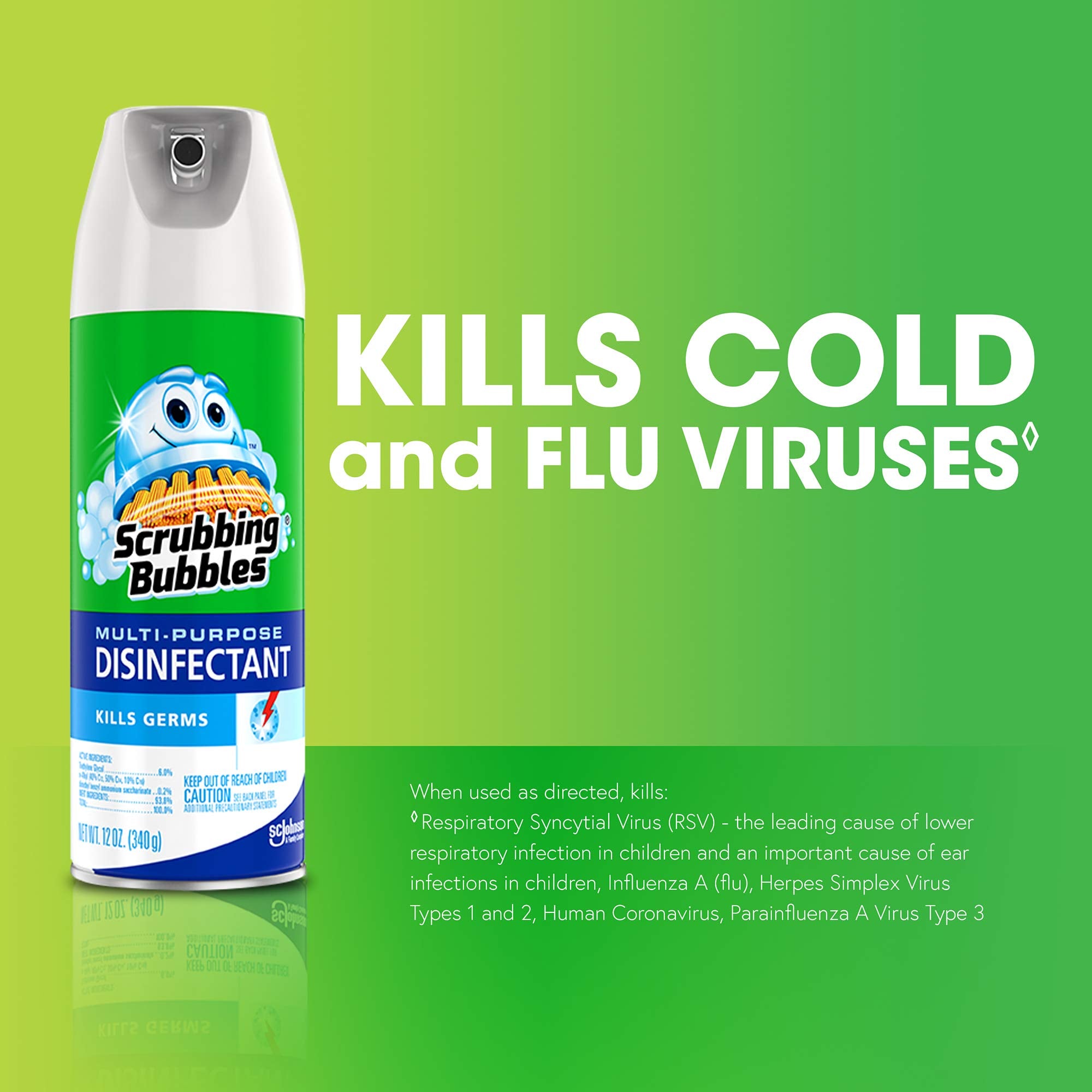 Scrubbing Bubbles Multi-Purpose Disinfectant Spray, 12 oz