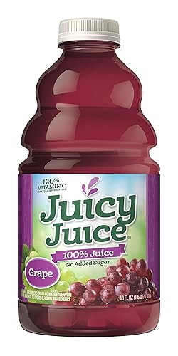 Juicy Juice Grape Juice Multi Serve Bottle, 48 Fluid Ounce -- 8 per case.