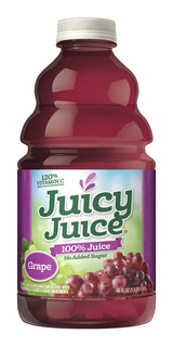 Juicy Juice Grape Juice Multi Serve Bottle, 48 Fluid Ounce -- 8 per case.