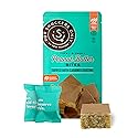Peanut Butter Bites Topped with Caramel Coating - Gluten Free & Vegan Friendly - Non Dairy Kosher Pareve - 100 Calorie Snack - 8 Individually Wrapped
