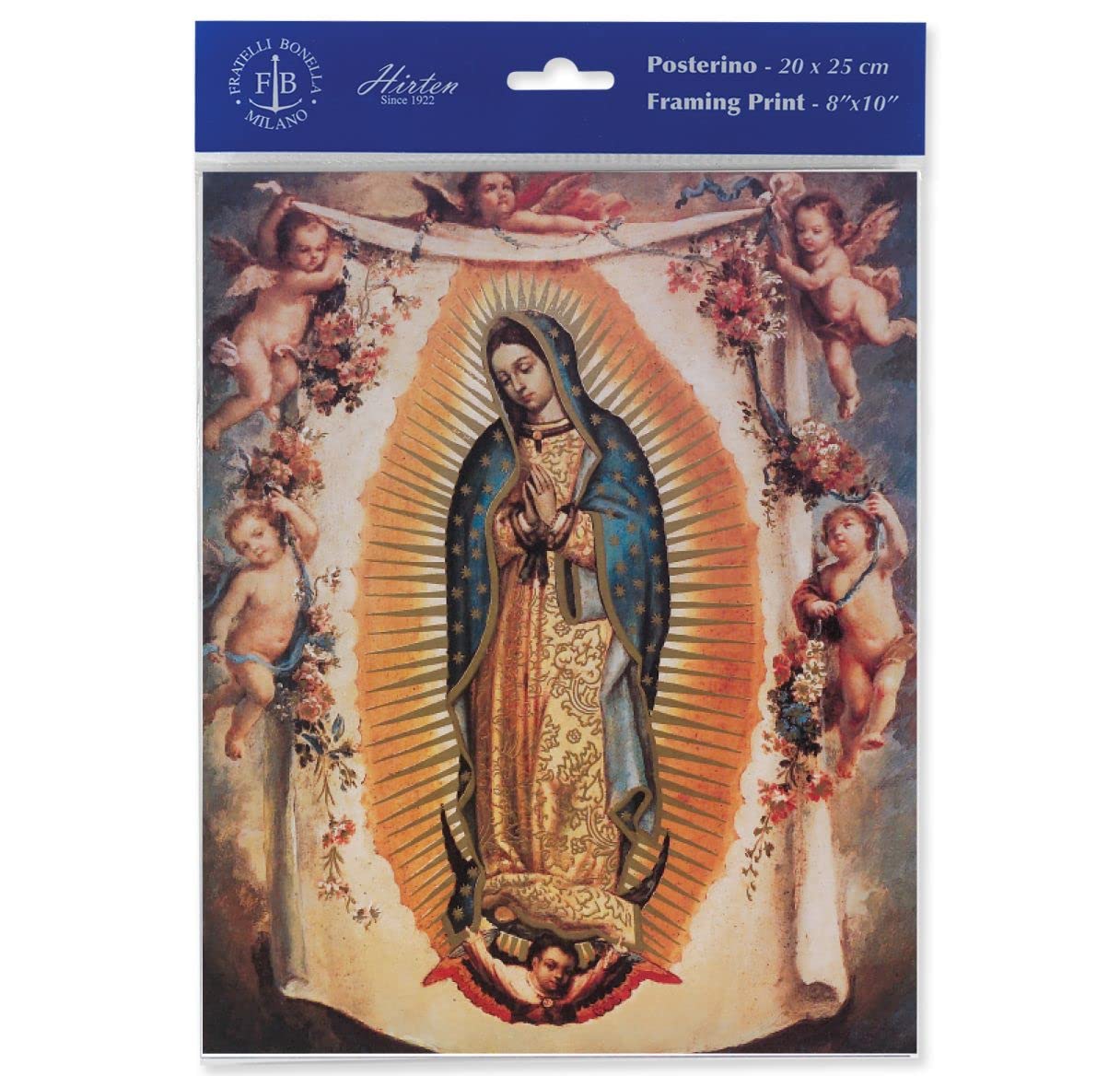 Our Lady of Guadalupe with Angels 8"x10" Italian Prints, 3-Count Value Pack