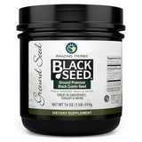 Amazing Herbs Premium Ground Black Cumin Seeds - Finely Ground Nigella Sativa, Gluten Free, Non GMO, Supports Cardiovascular Function & Preserves