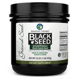 Amazing Herbs Premium Ground Black Cumin Seeds - Finely Ground Nigella Sativa, Gluten Free, Non GMO, Supports Cardiovascular Function & Preserves