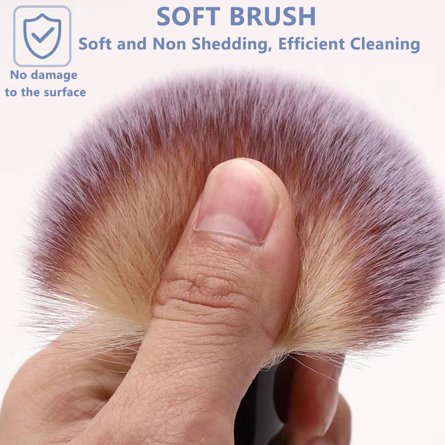 3 Pack Exquisite Microfiber Duster Brushes, Feather Duster,Car Interior Cleaning Brush - Cleaning Tool Efficient Dust Removal for Car Interior