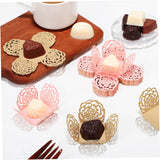 COLLBATH 100pcs Truffle Wrappers Elegant Design for Weddings and Parties Mini Cupcake Liners and for Desserts and Candy Displays