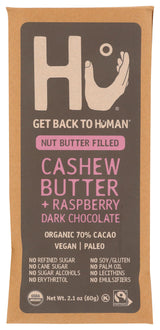 Hu Kitchen Organic Raspberry Cashew Butter Chocolate Bar, 2.1 OZ