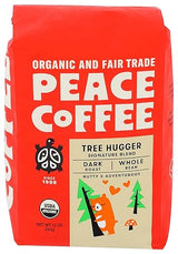 Peace Coffee, Tree Hugger Organic Whole Bean, 12 Ounce