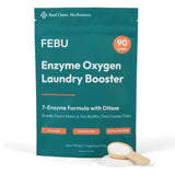 FEBU Enzyme Oxygen Laundry Booster | 7-Enzymes Including DNase | Odor Eliminator & Stain Remover for Sweat, Pet & Musty Odors | Concentrated Powder