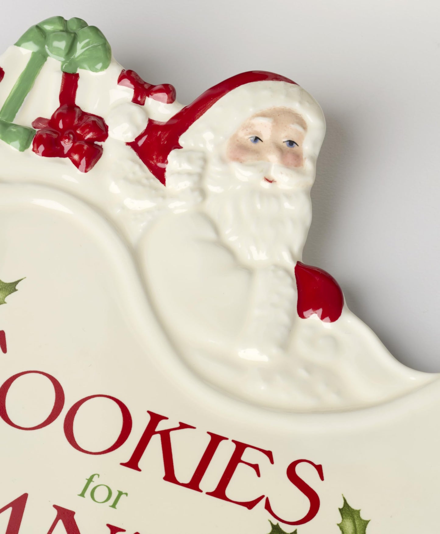 Lenox Serveware, Holiday Cookies & Milk for Santa 2-Piece Set, Service for 1, 11 Oz Cup, Porcelain, Dishwasher Safe, Christmas Cookie Plate & Coffee