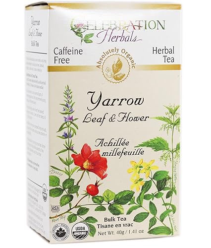 Celebration Herbals Tea Herbal Loosepack Organic Yarrow Leaf Flower - 40 g