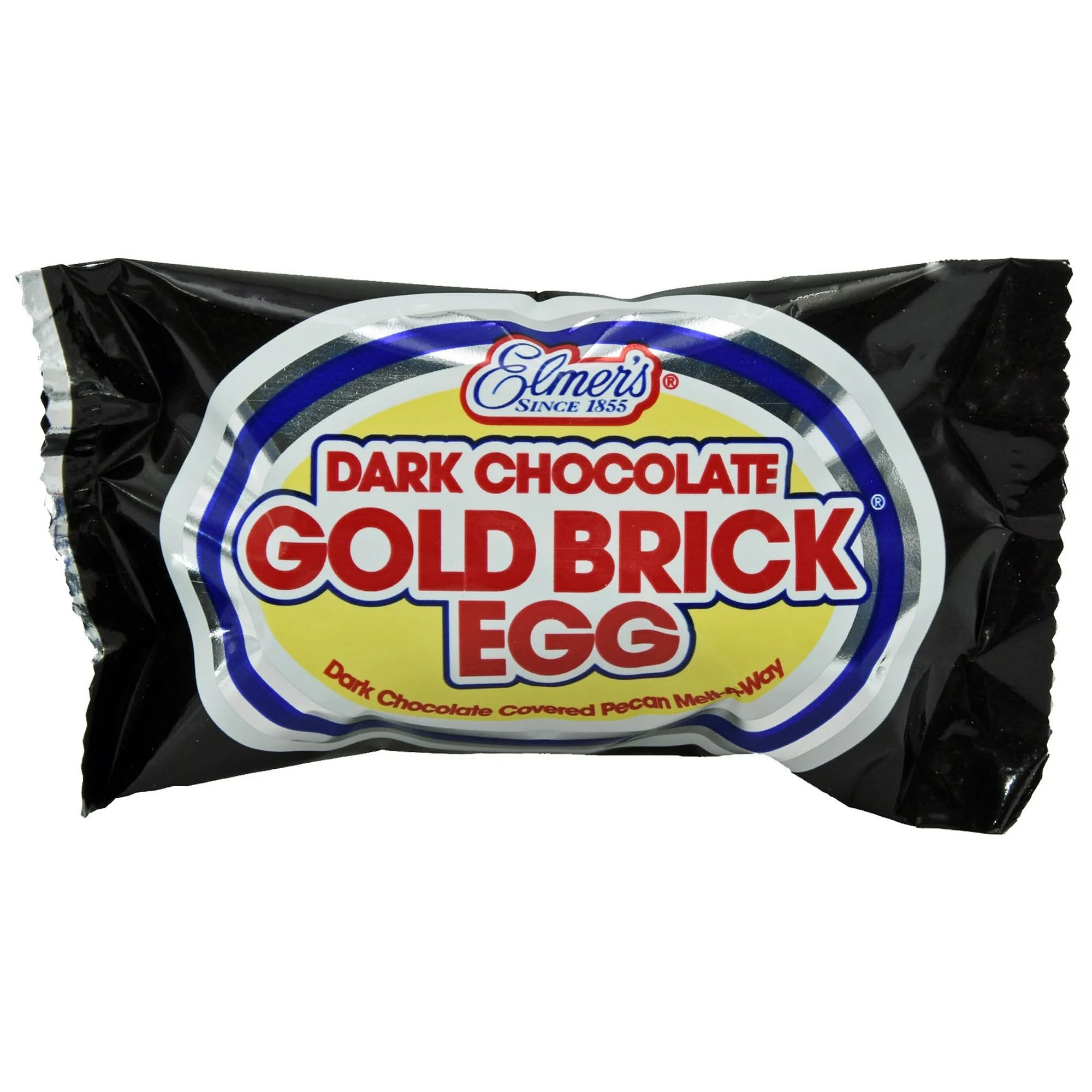Elmer Gold Brick Eggs - Pack of 6 - Dark Chocolate Covered Pecan Melt Aways - Perfect for Friends and Family - Start an Easter Tradition