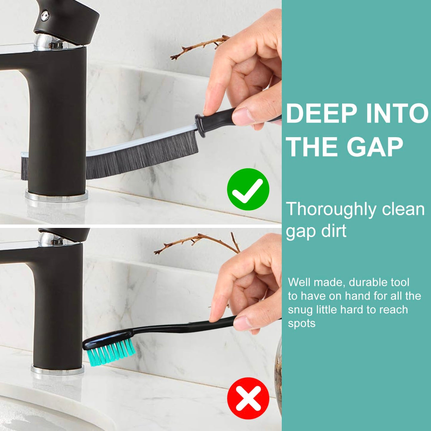 Crevice Cleaning Brush?Hard-Bristled Grout Brush?2026 New Multifunctional Gap Cleaning Brush Tool?Dead Corners Brushes for Bathroom Kitchen Tiles