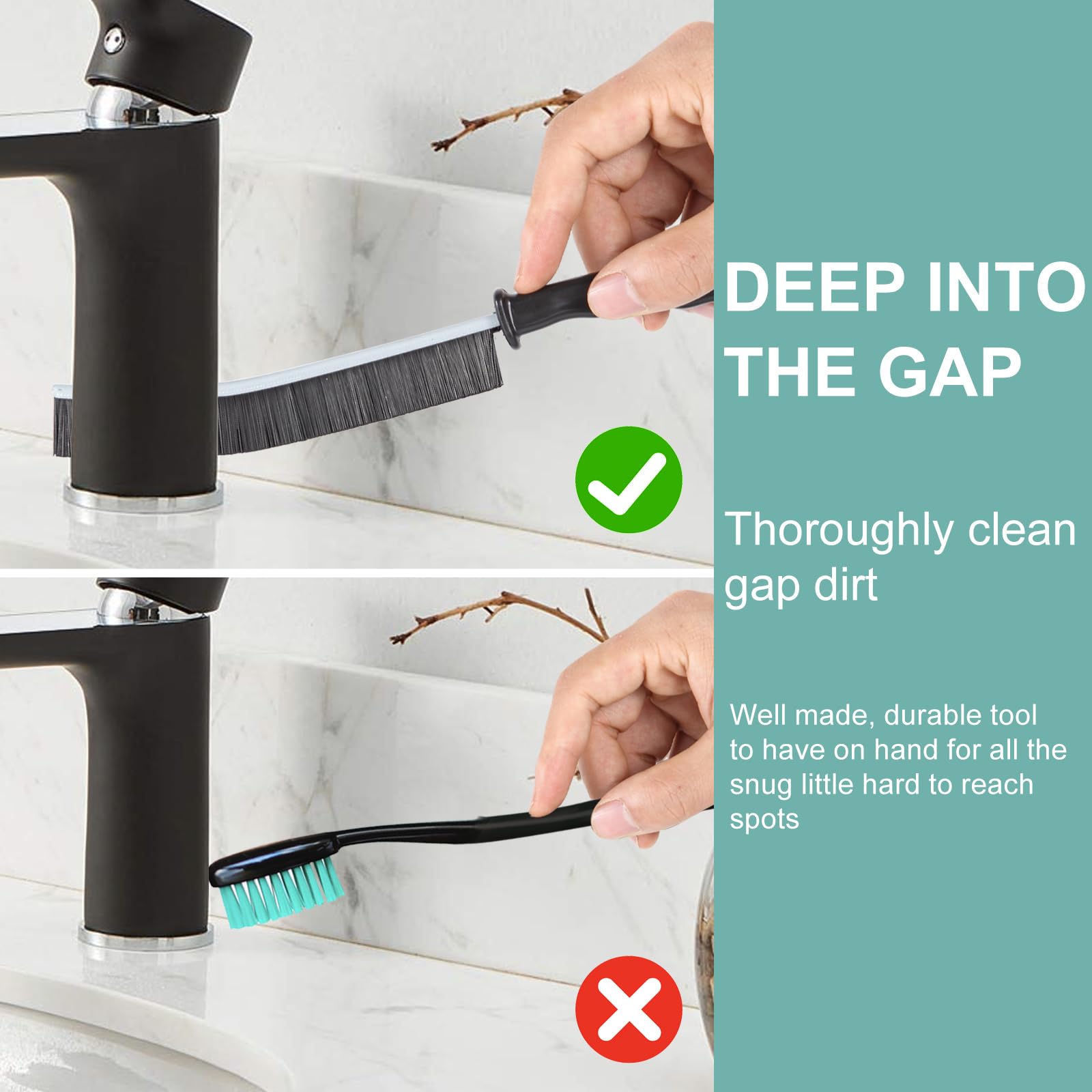 Crevice Cleaning Brush?Hard-Bristled Grout Brush?2026 New Multifunctional Gap Cleaning Brush Tool?Dead Corners Brushes for Bathroom Kitchen Tiles