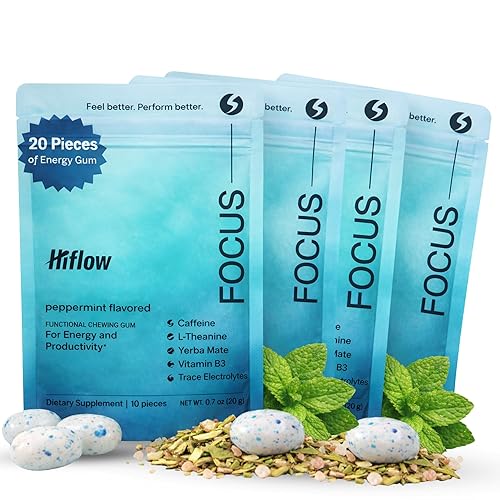 HIFLOW Energy Caffeine Gum + Yerba Mate