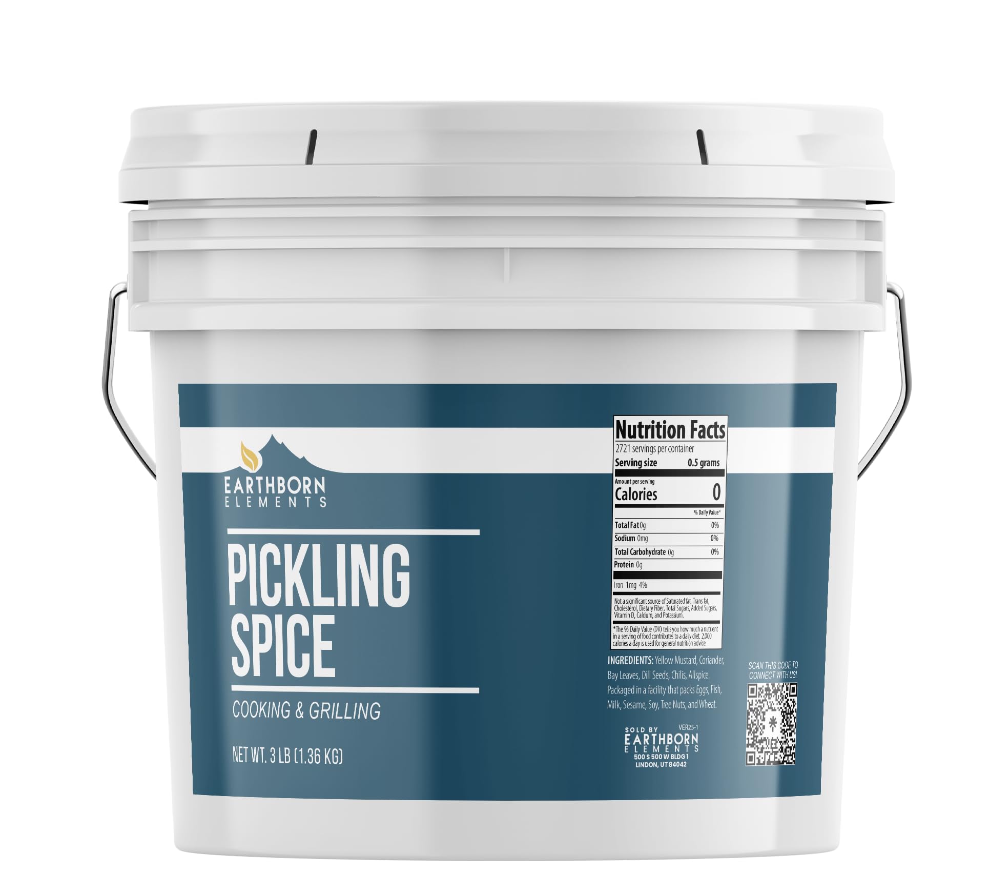 Earthborn Elements Pickling Spice 1 Gallon Bucket, Blend, Canning, Cooking & Grilling