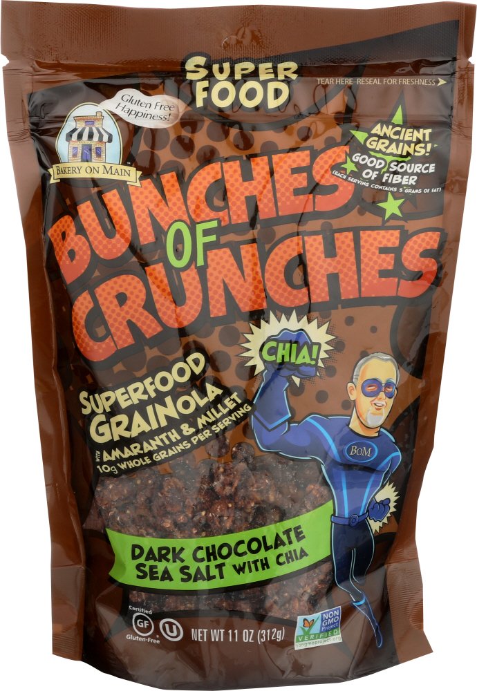 Bakery On Main, Bakeshop Bliss, Gluten-Free, Decadent Granola + Ancient Grains, Non GMO - Dark Chocolate Sea Salt, 11oz (Pack of 1)