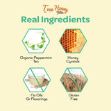 True Honey Peppermint Tea Pods - Honey Crystals Blended In Every Tea Pod - Healthy Digestion Nutriment - All Natural Organic Herbal Caffeine Free Tea