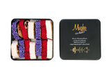 Mughe Gourmet Creamy Crunch Turkish Delight with Premium Nuts - 350g Lokum in Metal Gift Box - Authentic Snack & Dessert