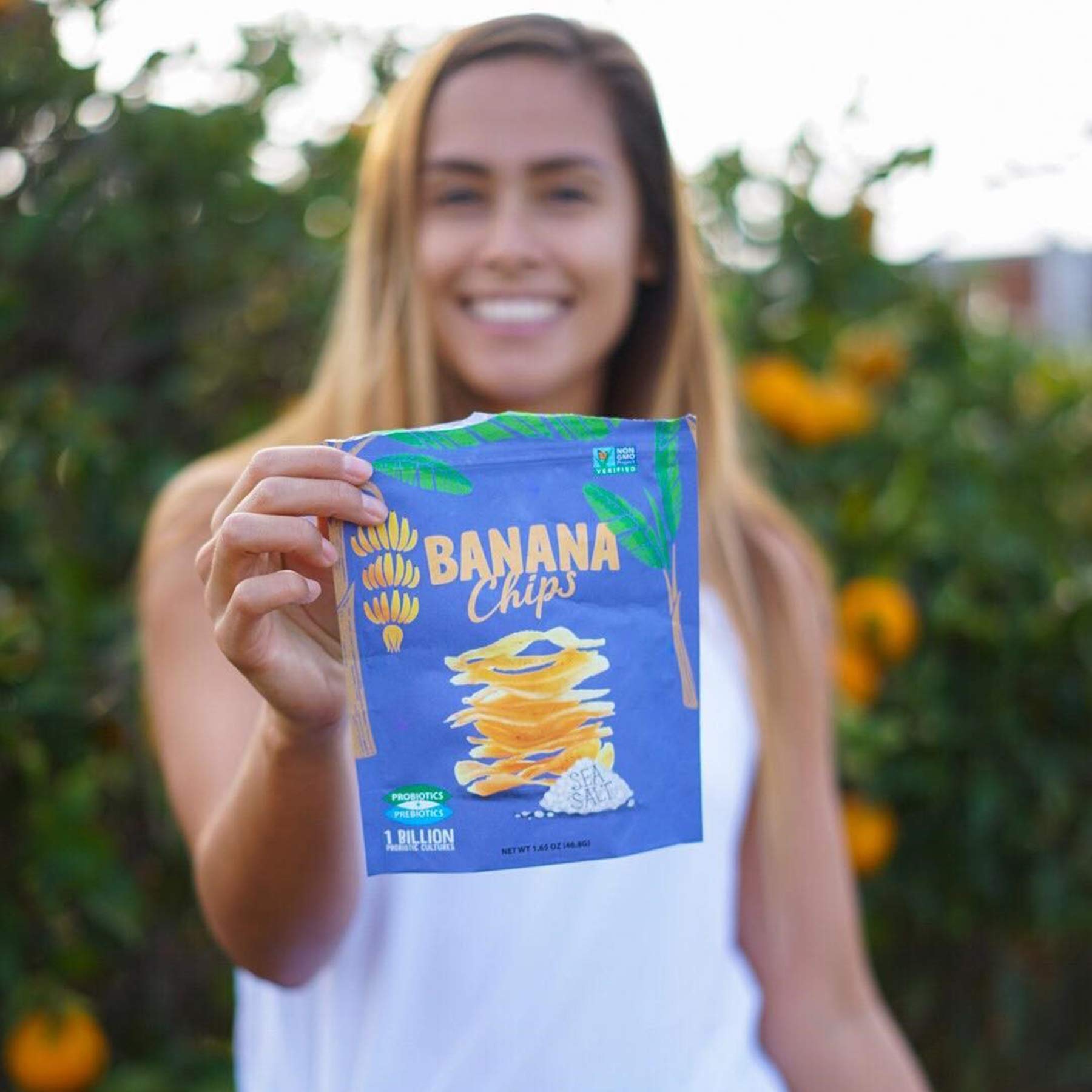 BANANA JOE Sea Salt Banana Chips, 1.65 Ounce