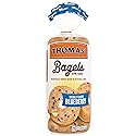 Thomas' Blueberry Bagels, 6 count, (3.0 oz each), 8g Protein, Kosher Fruit Bagels, 18 oz Bag
