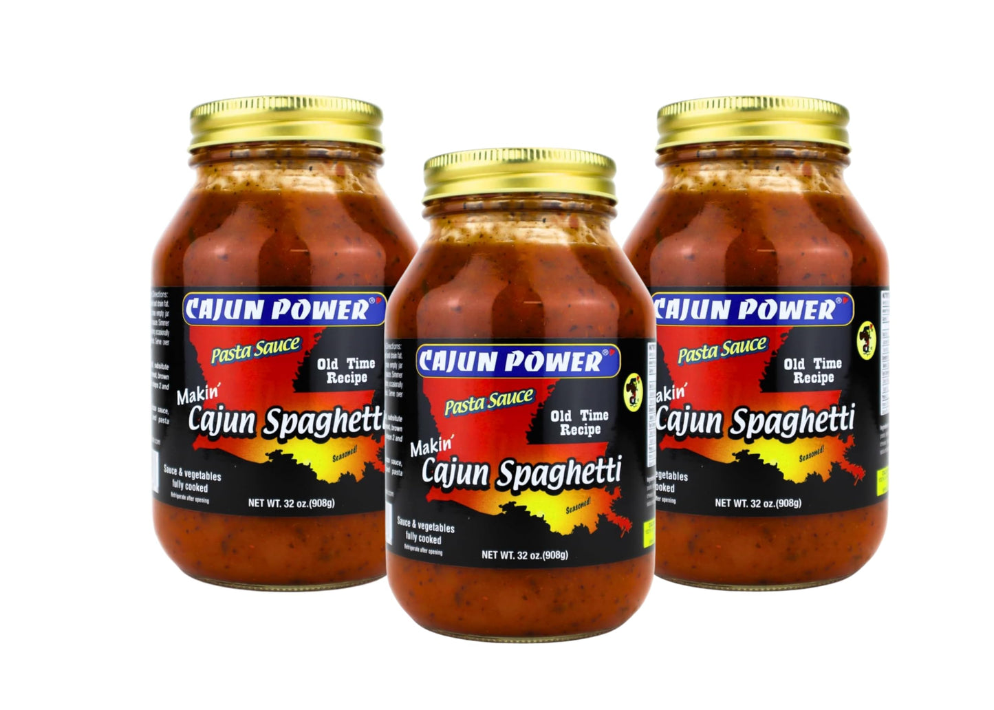 Cajun Power Cajun Spaghetti Pasta Sauce, 32oz Jar - Authentic Creole-Italian Recipe, Bold and Savory Flavor, Perfect for Spaghetti, Pasta Dishes