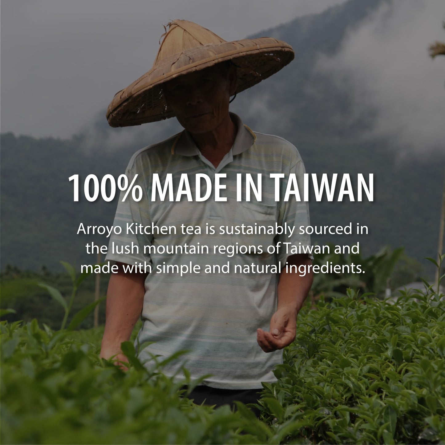 Arroyo Kitchen by Little Jasmine, Non-GMO Rose Oolong Tea Bag, 4 Gr of Premium Taiwanese Whole Tea Leaves and Flowers per Bag, PLA Tea Bag, Brew Hot