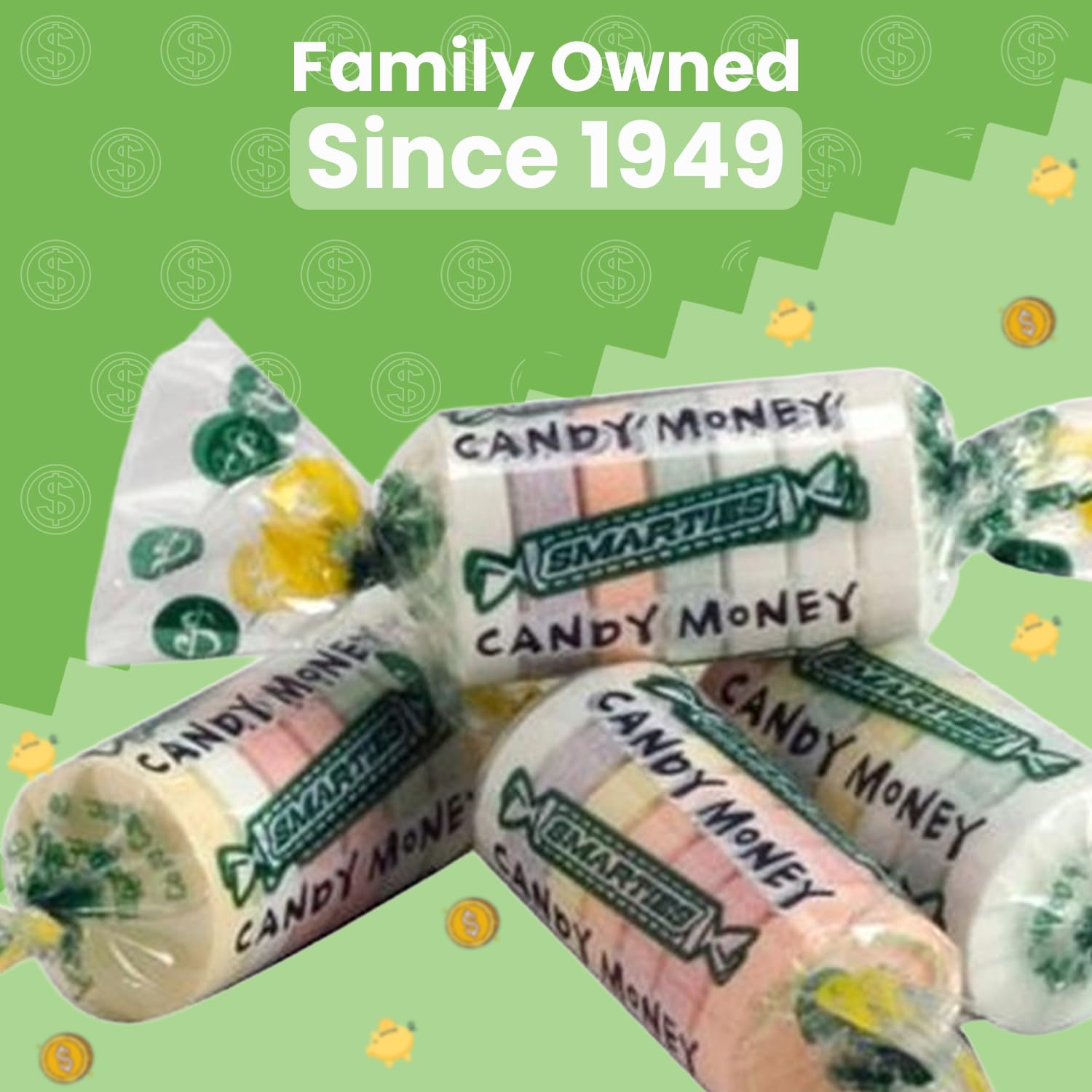 Smarties Candy Monies - Assorted Flavor Bulk Candy Rolls - Gluten Free & Vegan Delight - Classic Sweetness from Family Owned Since 1949 Peanut Free