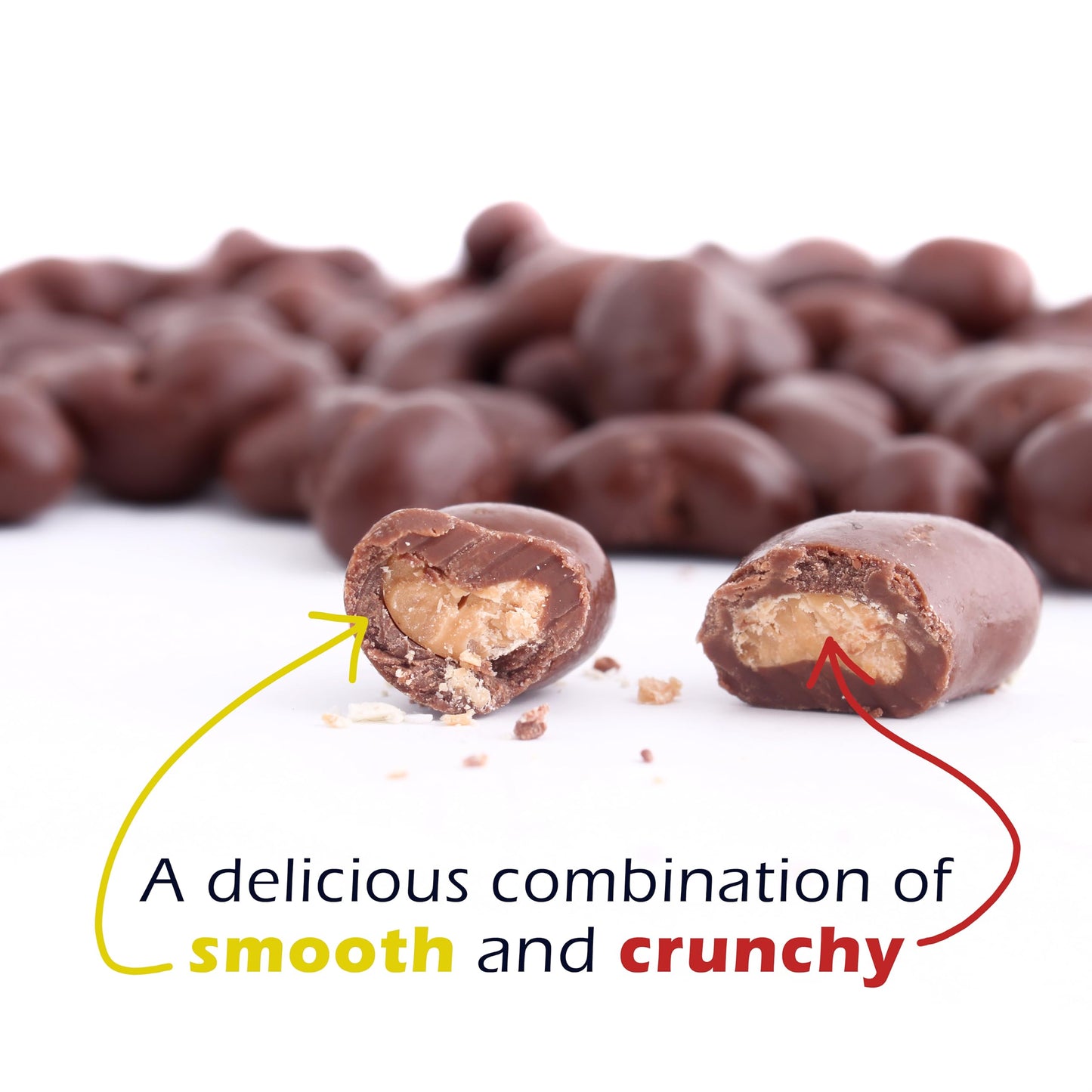 Platinum - Chocolate Coated Cashews 12 oz Resealable Pouch | Chocolate Candy Covered Flavored Cashew, Roasted Nuts | Individual Snack Packs for On