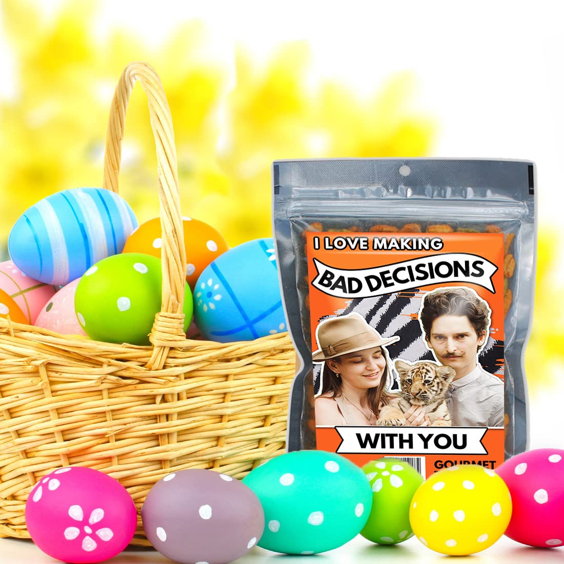 Bad Decisions Gourmet Snack Mix - Funny Stocking Stuffers for Wives and Husbands - White Elephant Gifts for Adults - Fun Food Gifts for Men