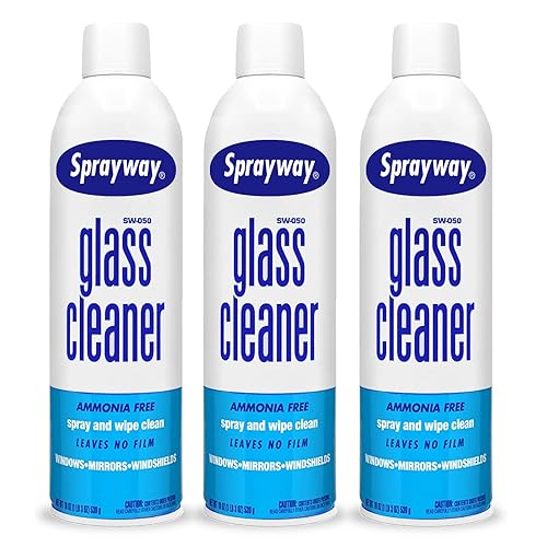 Sprayway Glass Cleaner, SW-050 19 oz Cleaner for Auto and Home for a Streak-Free Shine, Deep Cleaning Foaming Action, Safe for Tinted & Non-Tinted