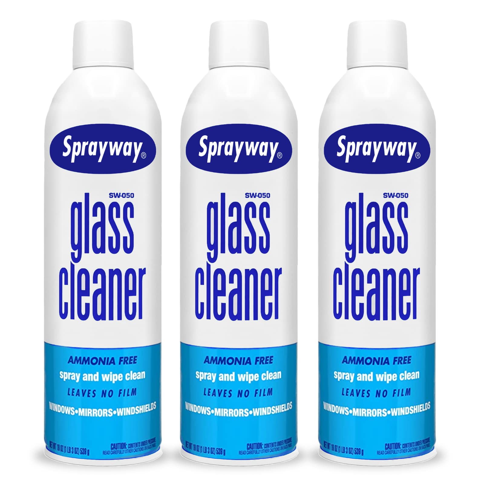 Sprayway Glass Cleaner, SW-050 19 oz Cleaner for Auto and Home for a Streak-Free Shine, Deep Cleaning Foaming Action, Safe for Tinted & Non-Tinted