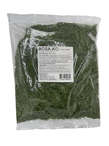 Takaokaya Aosa-Ko Seaweed Flakes ????, Popular Japanese Seasoning For Okonomiyaki, Takoyaki, Rice, Sushi - 3.5 Ounce Family Pack